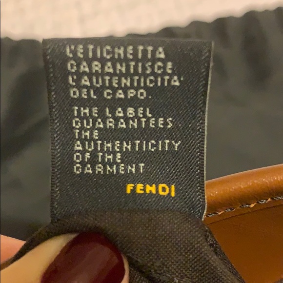 Fendi Borsa Catene Brown Leather Baguette Purse - Picture 9 of 12